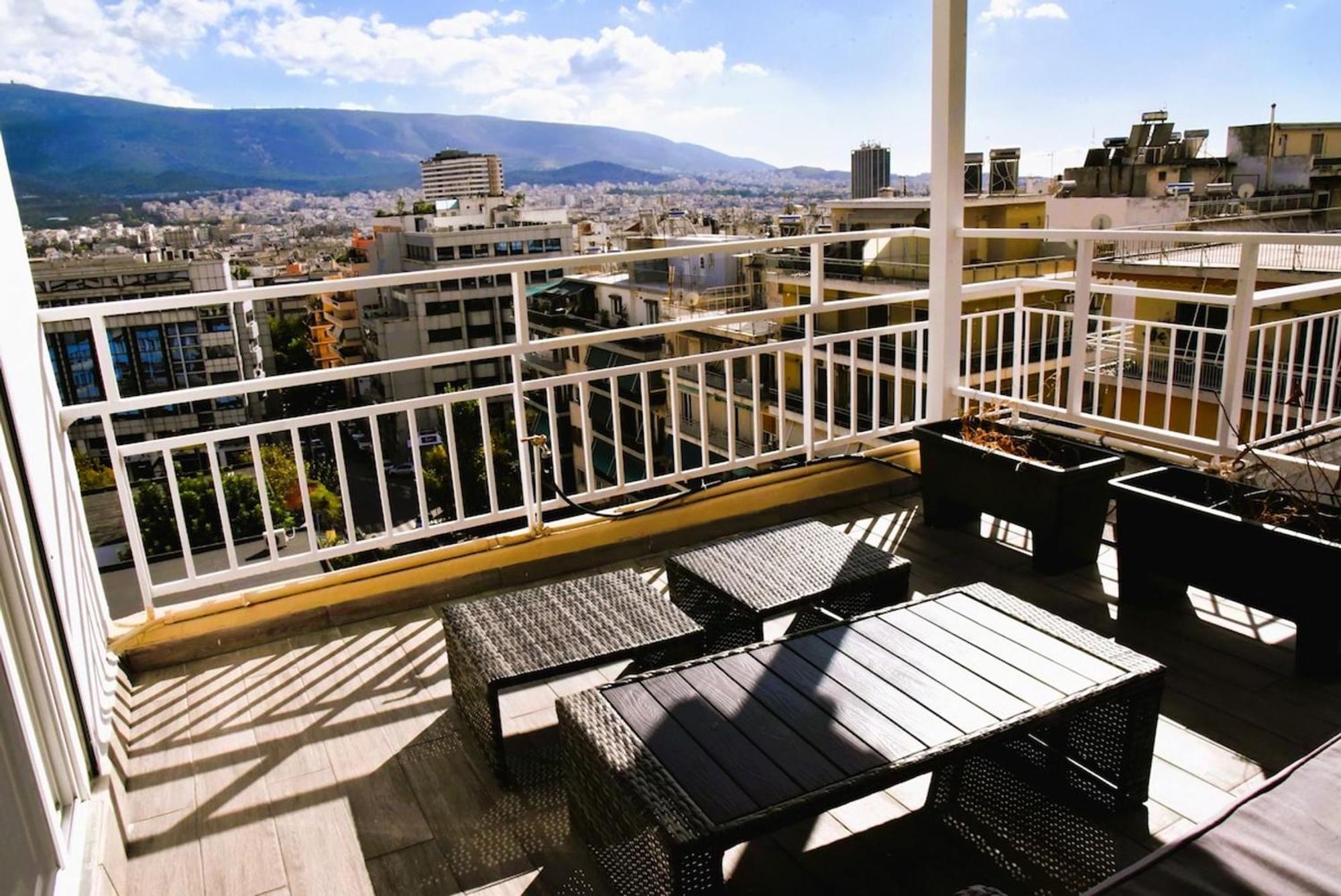 Tiny Rooftop Apartment Athene Buitenkant foto